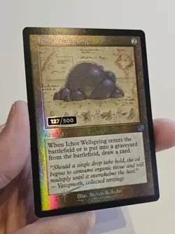 MTG Ichor Wellspring *SERIALIZED SCHEMATIC RETRO FOIL* NM/MT BRO 2022 #127/500 - Image 3