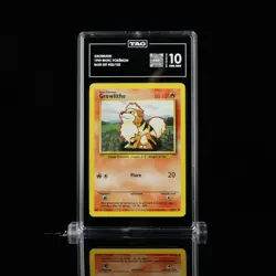 Growlithe 28/102 Base Set 1999 Unlimited Pokemon TAG 10 GEM MINT not PSA 10 - Image 1