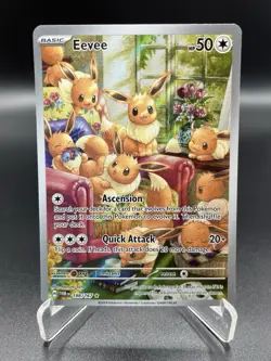 Eevee 188/167 Illustration Rare Twilight Masquerade Pokemon NM - Image 1