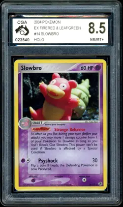 Pokemon CGA 8.5 Slowbro Holo 14/112 EX Firered & Leafgreen - Image 3