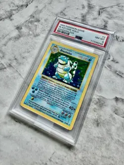 1999 POKEMON BASE SET SHADOWLESS #2 BLASTOISE-HOLO PSA 8 NM-MT - Image 3