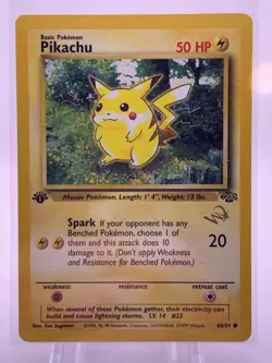 Pokemon TCG Pikachu Wizards of the Coast Stamped Promo Pokemon Promos 60 Regular - Image 1