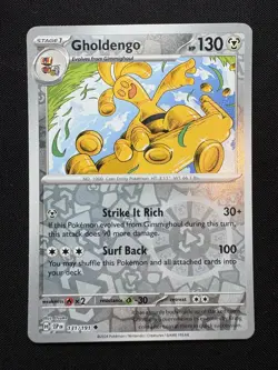 Gholdengo 131/191 Reverse Holo Uncommon LP-NM - Pokemon S&V Surging Sparks SSP - Image 1