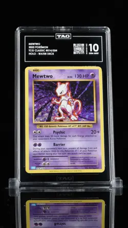 2023 POKEMON CLASSIC BLASTOISE & SUICUNE EX DECK #014 CLB MEWTWO TAG 10 - Image 1