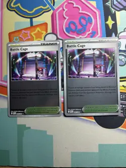 2x Battle Cage Phantasmal Flames 085/094 Reverse Holo Pokemon TCG Near Mint - Image 1