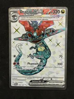 Dragapult ex Full Art Ultra Rare 200/167 Pokemon Twilight Masquerade English - Image 1