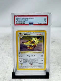 Pokemon Pidgeot Jungle 1st Edition Holo Rare #8 PSA 5 VG - Image 2