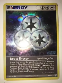 Boost Energy 98/115 EX Unseen Forces STAMPED Reverse Holo Rare Pokemon TCG (MP) - Image 1