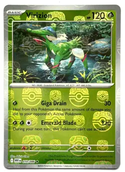Virizion 010/086 - Pokemon TCG - White Flare Master Ball Reverse Holo - M/NM - Image 1