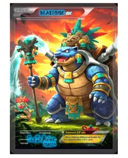 Pokemon Fan Art: CustomArt: Blastoise Ex - SunInAries Custom - SIA024 - Image 1