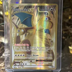 Dragonite EX 106/108 - Full Art Ultra Rare Gold XY Evolutions Pokemon TCG NM - Image 1
