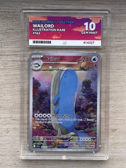 Pokemon TCG Wailord Special Illustration Rare Journey Together 162/159 ACE 10 - Image 1
