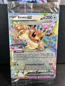 Eevee Ex 070/131 Prismatic Evolutions Stamped Promo Pokemon Surprise Box Sealed - Image 1