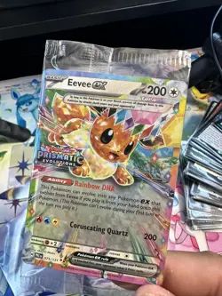 Eevee Ex 070/131 Prismatic Evolutions Stamped Promo Pokemon Surprise Box Sealed - Image 4