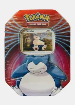 SEALED - Pokemon TCG 2021 Mighty Mysterious Tin - 3 Packs - Snorlax Promo 820650809859 - Image 1