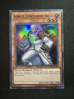 Aurkus, Lightsworn Druid - YuGiOh! LODT-EN081 Super Rare Unlimited NM - Image 1