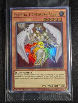 Yugioh - Celestia, Lightsworn Angel LART-EN036 Limited Ultra Rare Sealed NM - Image 1