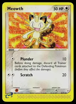 Pokemon Card - Meowth Team Magma vs Team Aqua 42/95 Non Holo - Image 1