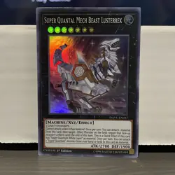 1ST EDITION SUPER QUANTAL MECH BEAST LUSTERREX 1996 DANE-EN037 YUGIOH CARD - Image 1