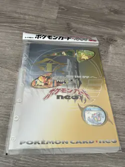 1999 POKEMON NEO GENESIS SERIES 1 BINDER 9 CARD JAPANESE PROMO FILENew Sealed - Image 1