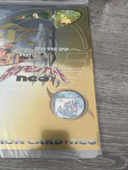 1999 POKEMON NEO GENESIS SERIES 1 BINDER 9 CARD JAPANESE PROMO FILENew Sealed - Image 3
