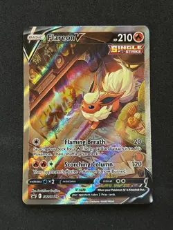 Pokemon Flareon V SWSH179 SWSH: Sword & Shield Promo Cards Holo NM - Image 1