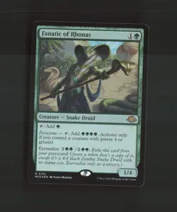 Fanatic of Rhonas 152 Modern Horizons 3 FOIL Rare MTG Card LP+ - Image 1