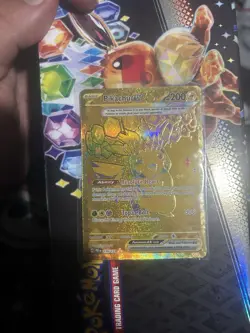 Pokemon TCG Prismatic Evolutions Pikachu EX Gold Hyper Rare Card 179/131 - Image 1