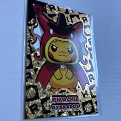 Pikachu Poncho Gyarados Pokemon Card - Image 4