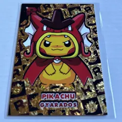 Pikachu Poncho Gyarados Pokemon Card - Image 5