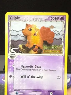 Pokemon Card Vulpix 70/101 EX Dragon Frontiers Reverse Holo STAMPED Nintendo LP - Image 2
