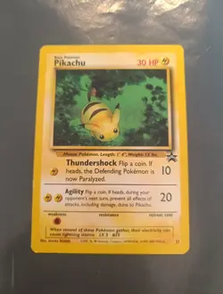 Pikachu 27 Black Star Promo Pokemon Card 2000 WOTC TCG Nintendo - Image 1