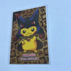 Pikachu Poncho Mega Lucario Gold Holo Team Rocket Card Database Peru Pokemon - Image 5