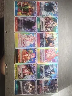 One Piece Card Lot of 12 SR English Edition NM - Image 1