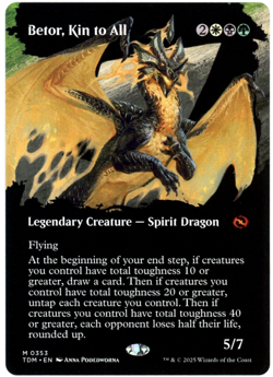 Betor, Kin to All (Borderless) - 0353 - Tarkir Dragonstorm - NM/M - MTG - Image 1