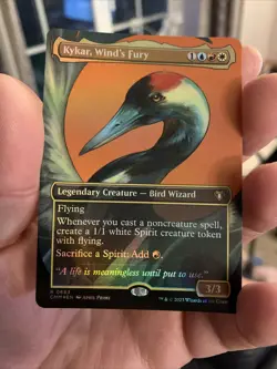 1x - Kykar, Wind's Fury - FOIL BORDERLESS - Commander Masters - NM MTG - Image 1