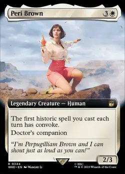 Peri Brown: MtG Magic the Gathering Commander Doctor Who Rare EXTENDED ART - Image 1