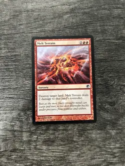 MTG 1x Melt Terrain x1 LP Scars of Mirrodin - Image 1