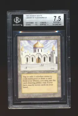 Library of Alexandria - Magic the Gathering Arabian Nights BGS 7.5 Near Mint+ - Image 1