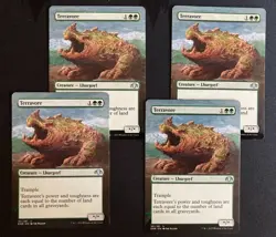 Terravore (DMR) ALTERED playset of four (4) with extended art handpainted! - Image 1