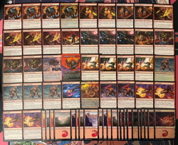 MTG - RED STANDARD KAVU DECK - POSSIBILITY TECHNICIAN, WARMAKER GUNSHIP, AGGRO - Image 1