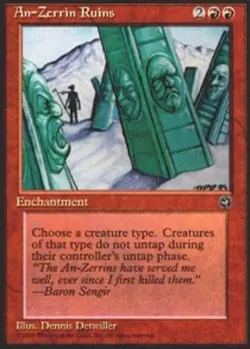 An-Zerrin Ruins Magic mtg Moderate Play, English Homelands x1 - Image 1