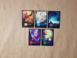 MTG The Lost Caverns of Ixalan NON-FOIL Full Art Basic Land Set of 5 (NM/MINT) - Image 1