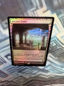 Foil Ancient Tomb EX/LP+ Zendikar Expeditions - Small Indent Please See Photos - Image 3