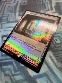 Foil Ancient Tomb EX/LP+ Zendikar Expeditions - Small Indent Please See Photos - Image 4