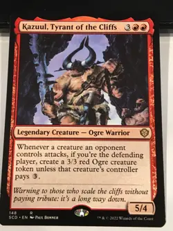Kazuul, Tyrant of the Cliffs & 2x Ogre Tokens - Starter Commander Decks MTG: NM - Image 3