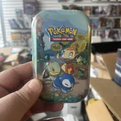 Pokemon TCG Celebrations Mini Tin - SINNOH 2021 SEALED Turtwig Chimchar Piplup 820650809378 - Image 1