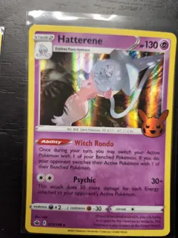 Trick Or Trade Pokemon Cards Hatterene Hatenna & Hatterene Evolution - Image 4