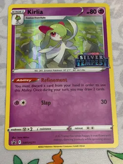C1680 POKEMON TCG KIRLIA HOLO NM #SWSH271 SILVER TEMPEST BLACK STAR PROMO - Image 1