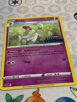 C1680 POKEMON TCG KIRLIA HOLO NM #SWSH271 SILVER TEMPEST BLACK STAR PROMO - Image 2